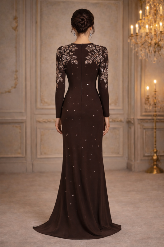 Cocoa Étoile Gown