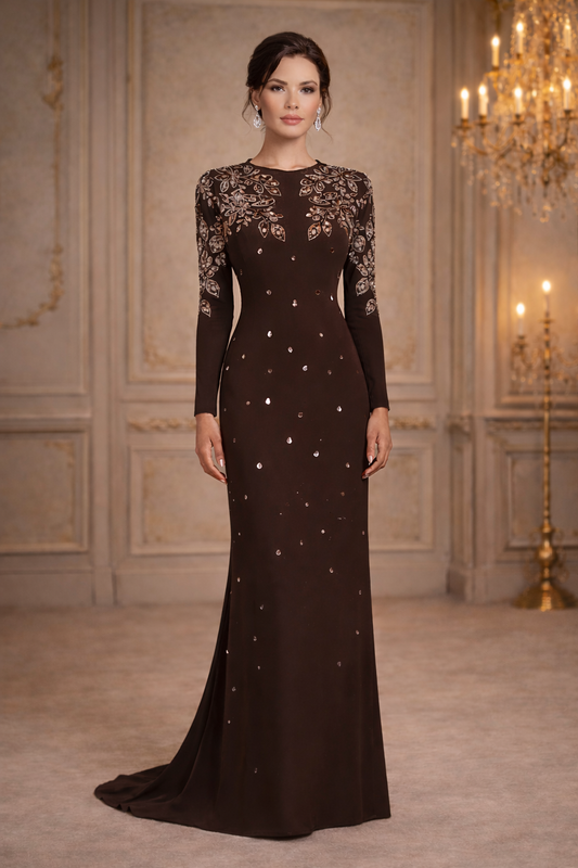 Cocoa Étoile Gown