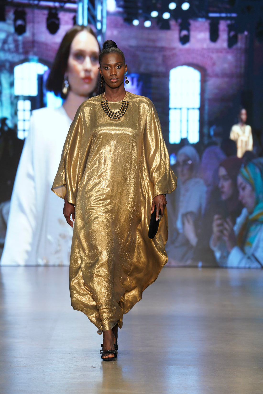 Gold Lame Kaftan - MIRAH