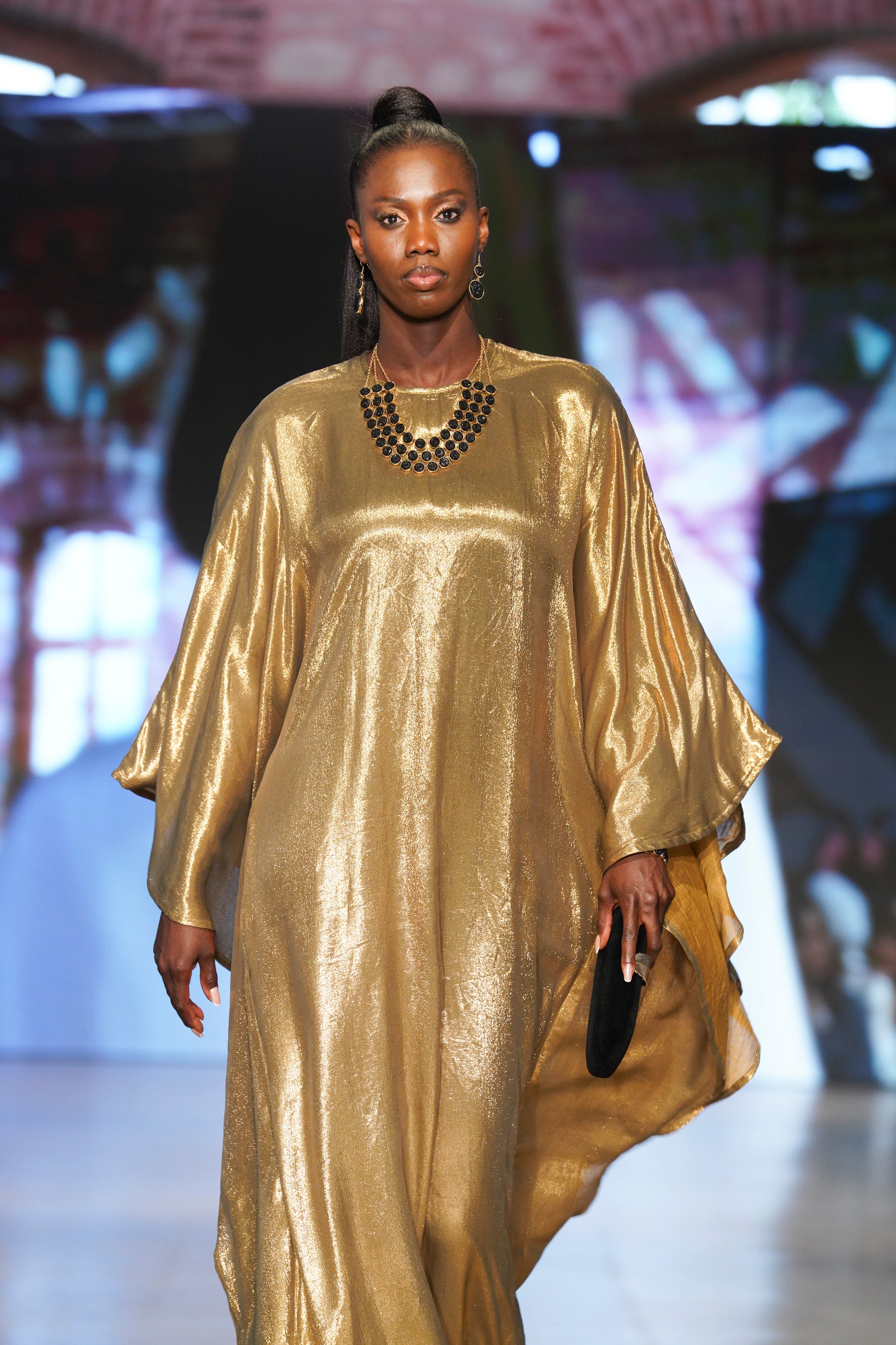 Gold Lame Kaftan - MIRAH