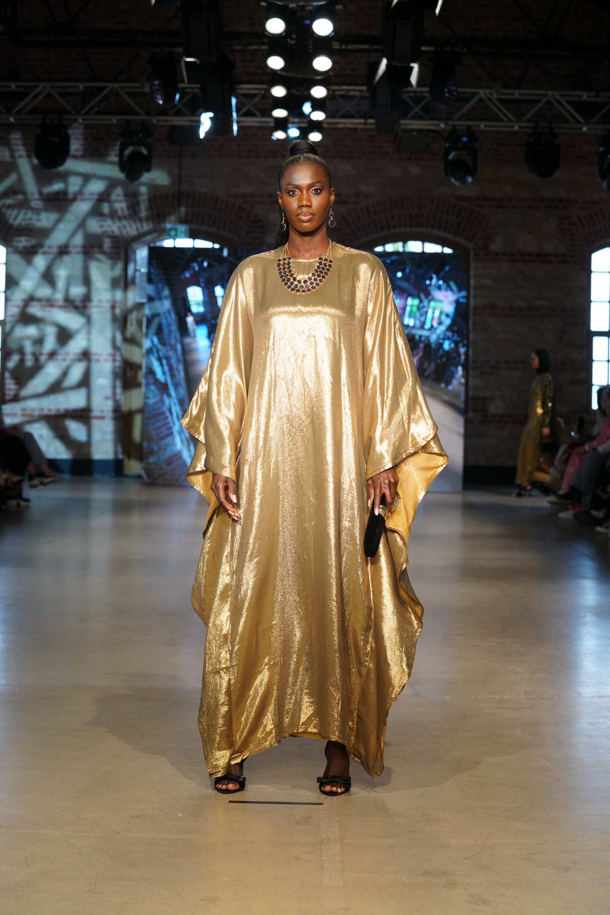 Gold Lame Kaftan - MIRAH