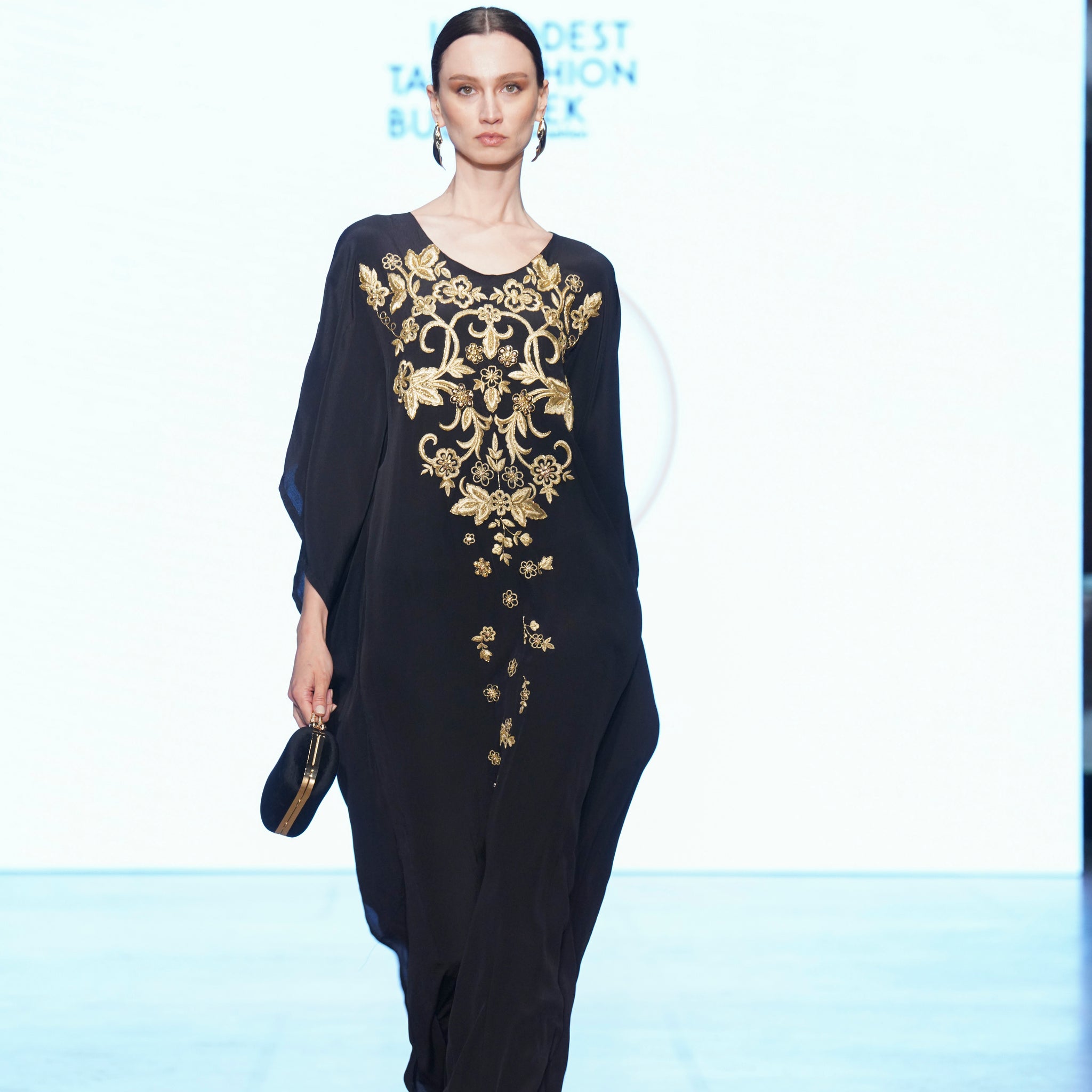 Crepe Silk Kaftan - MIRAH