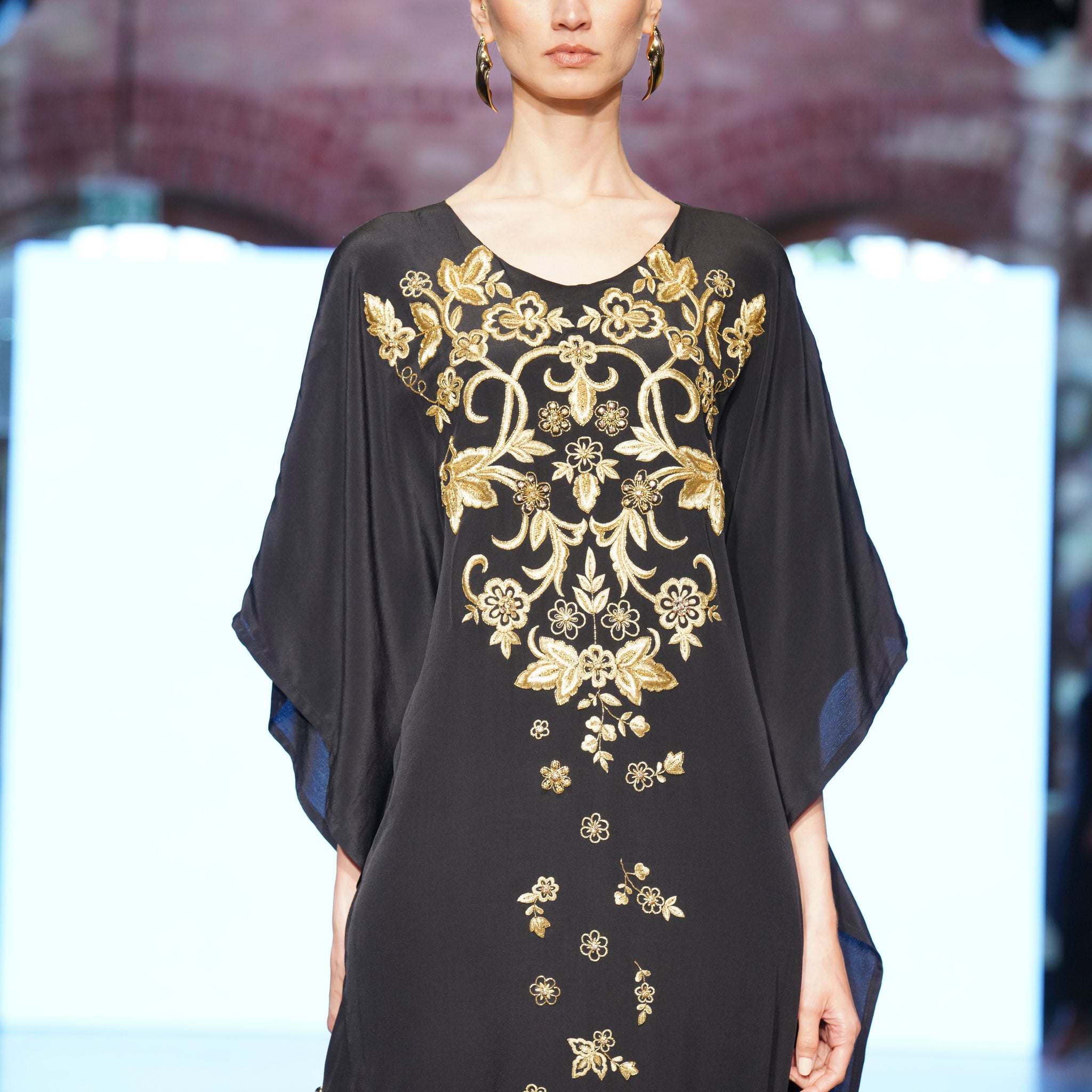 Crepe Silk Kaftan - MIRAH