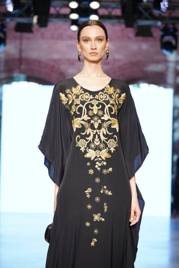 Crepe Silk Kaftan - MIRAH